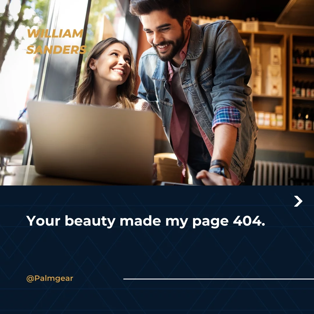 Your beauty made my page 404.