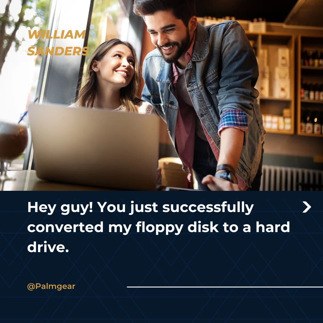 Hey guy! You just successfully converted my floppy disk to a hard drive.