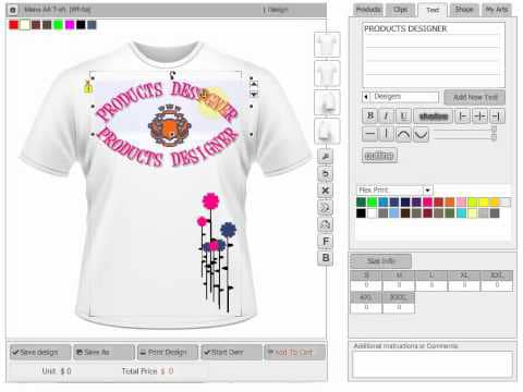 Flash T-shirt Design Software