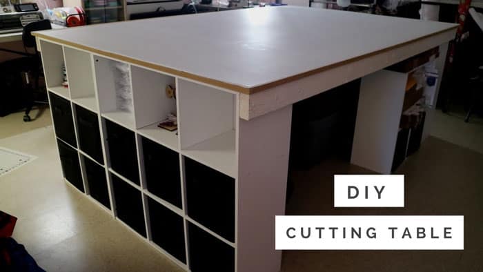 Custom Storage DIY Sewing Table