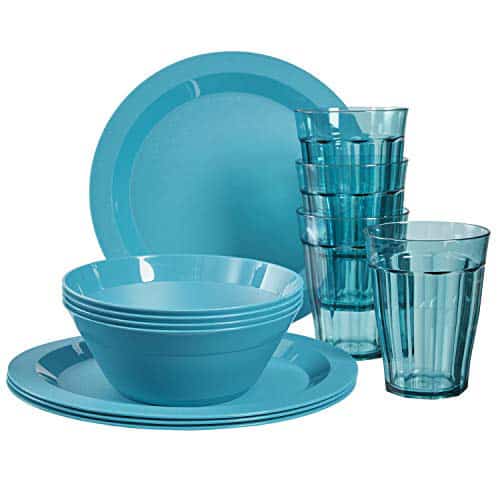 Cambridge Plastic Plate, Bowl And Tumbler Dinnerware