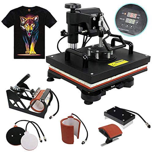 F2C 5 In 1 Professional Digital Transfer Heat Press Machine