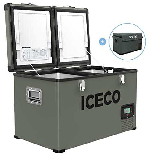 ICECO VL60 63 Quart Dual Zone Portable Refrigerator