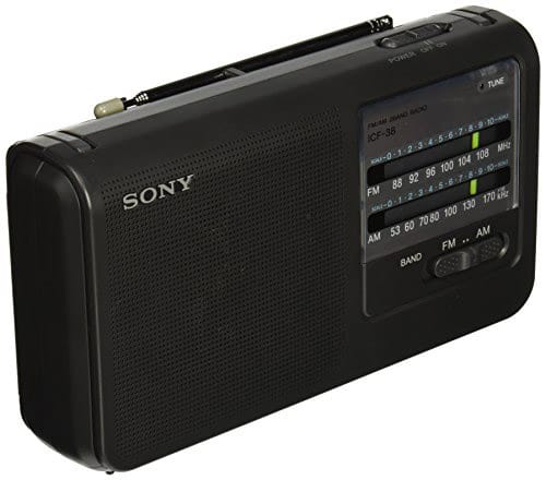 Sony ICF38 Portable AM/FM Radio
