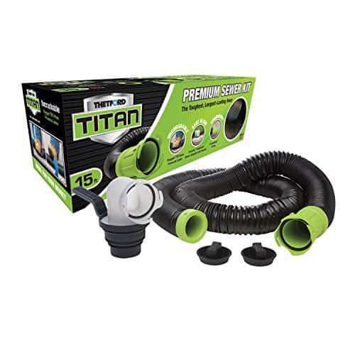 TITAN 17853 15ft 15-Foot Premium RV Sewer Hose Kit