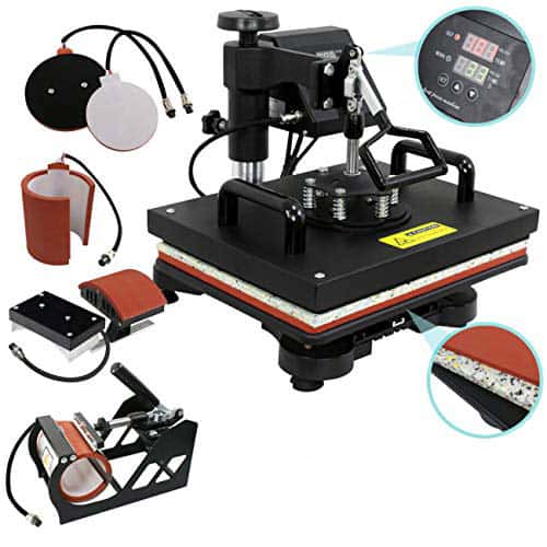 ZENY 5 In 1 Swing Away Heat Press Machine