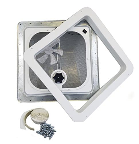 Ventline RV Roof Vent White W/ 12 Volt Fan