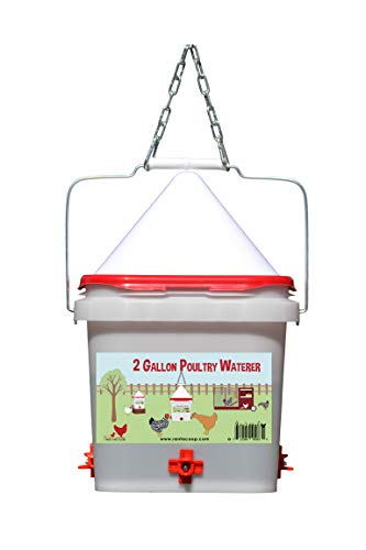 2 Gallon Chicken Waterer - Horizontal Nipple Setup