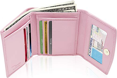 Access Denied Women's RFID Blocking Leather Slim Trifold Wallet