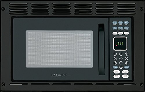 Advent MW912BWDK Black Built-in Microwave Oven With Wide Trim Kit PMWTRIM