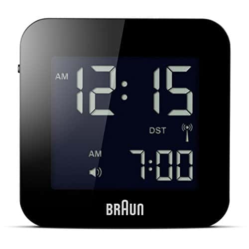 Braun Radio Controlled Travel Alarm Clock