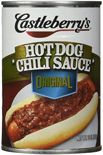 Castleberry's, Hot Dog Chili Sauce, Classic, 10oz Can (Pack Of 6) Best Chili Dog Sauce