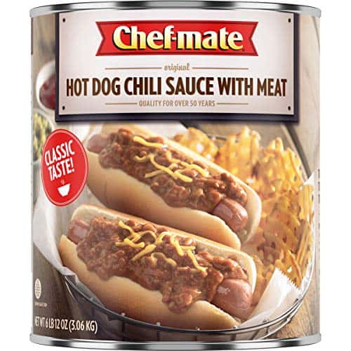 Chef-mate Hot Dog Chili Sauce With Meat, Ready To Eat Canned Chile