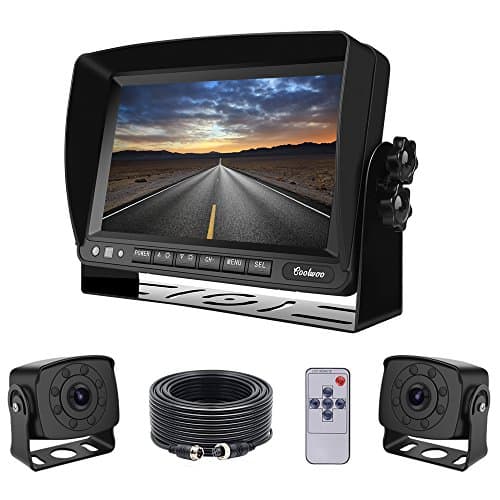 Coolwoo Dual Backup Cameras And Monitor Kit