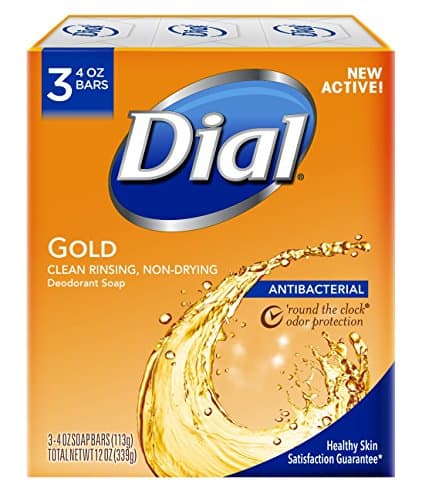 Dial Antibacterial Deodorant Soap, Gold, 3 Count