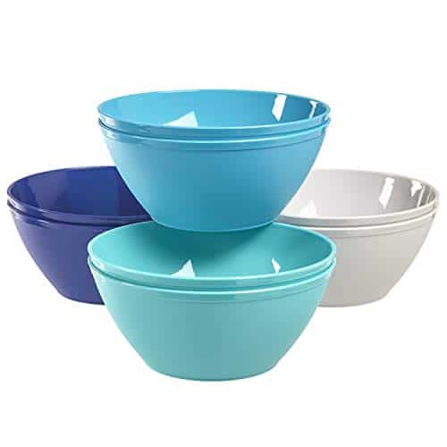 Fresco 6-inch Plastic Bowls For Cereal Or Salad