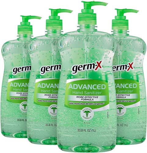 Germ-X Advanced Hand Sanitizer, Original, Pump Bottle