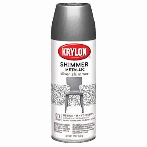 Krylon Shimmer Metallic Spray Paint Silver Shimmer