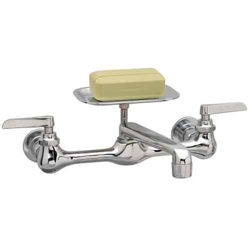 PLUMCRAFT TWO HANDLE WALL MOUNT UTILITY FAUCETS