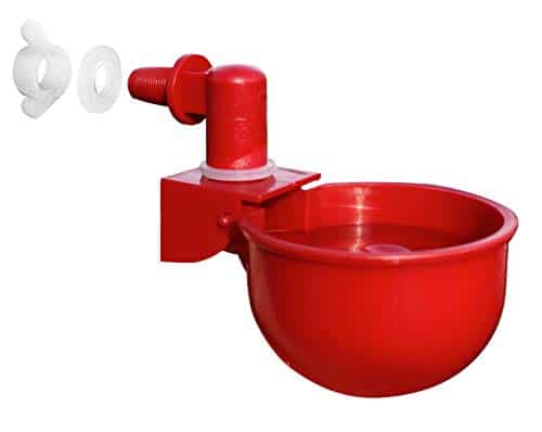 RentACoop Automatic Chicken Water Nipple Cup Waterer Kit For Poultry