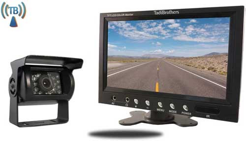 TadiBrothers 7 Inch Monitor With Wireless Mounted RV Backup Camera