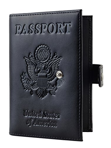 RFID-Blocking Leather Passport Holder & Travel Wallet