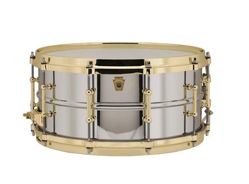 ludwig chrome plated brass snare drum