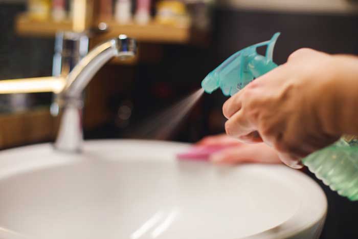 Spray Your Utility Sink With Vinegar