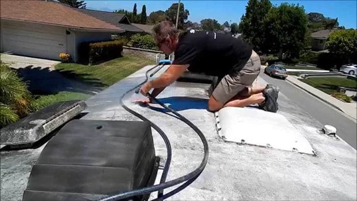 Repairing RV Rubber Roofs